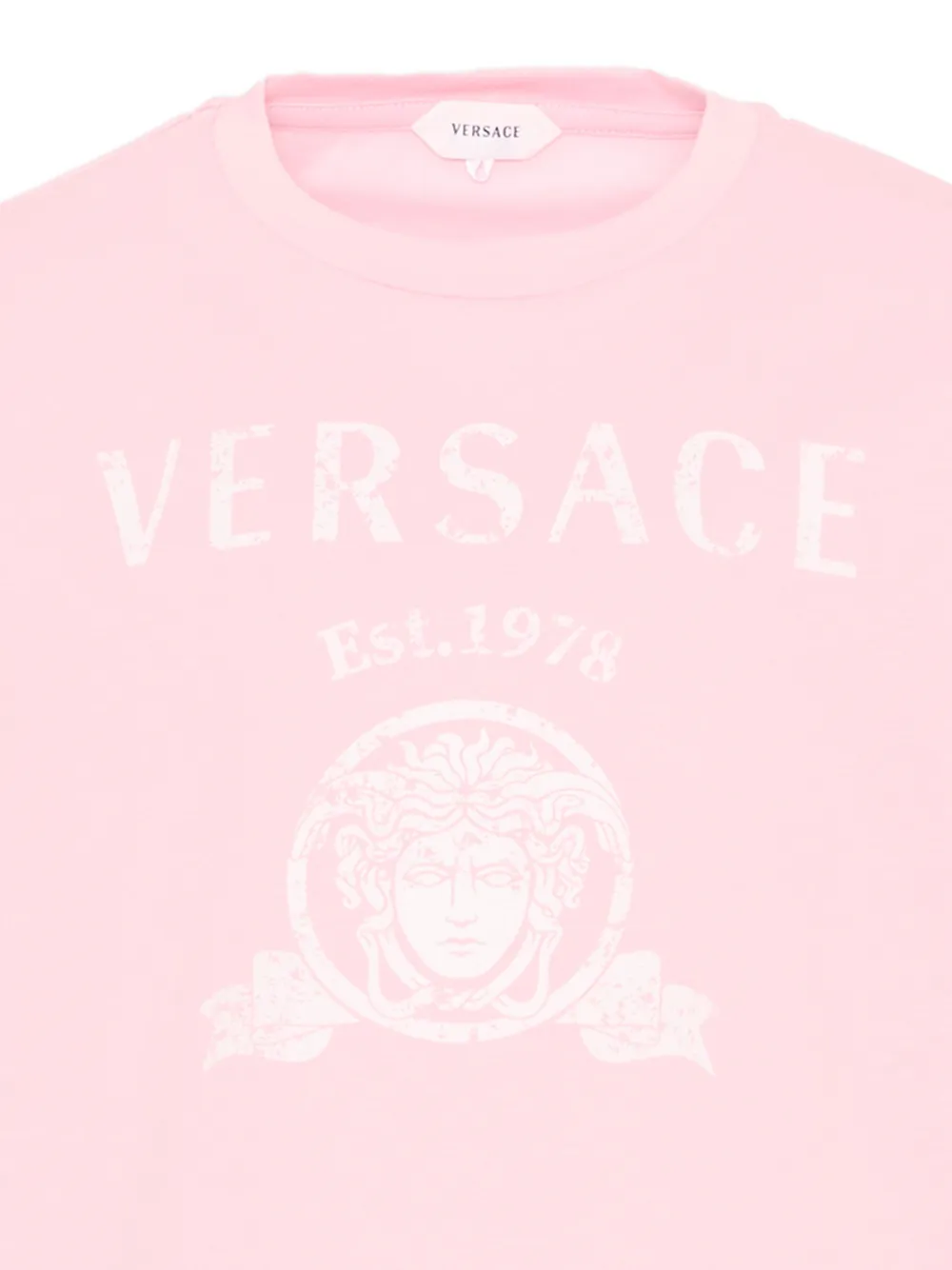 Versace Kids T-shirt met Medusa-print Roze