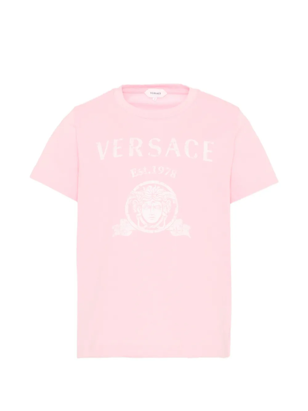 Versace Kids Medusa Head-print T-shirt - Rosa