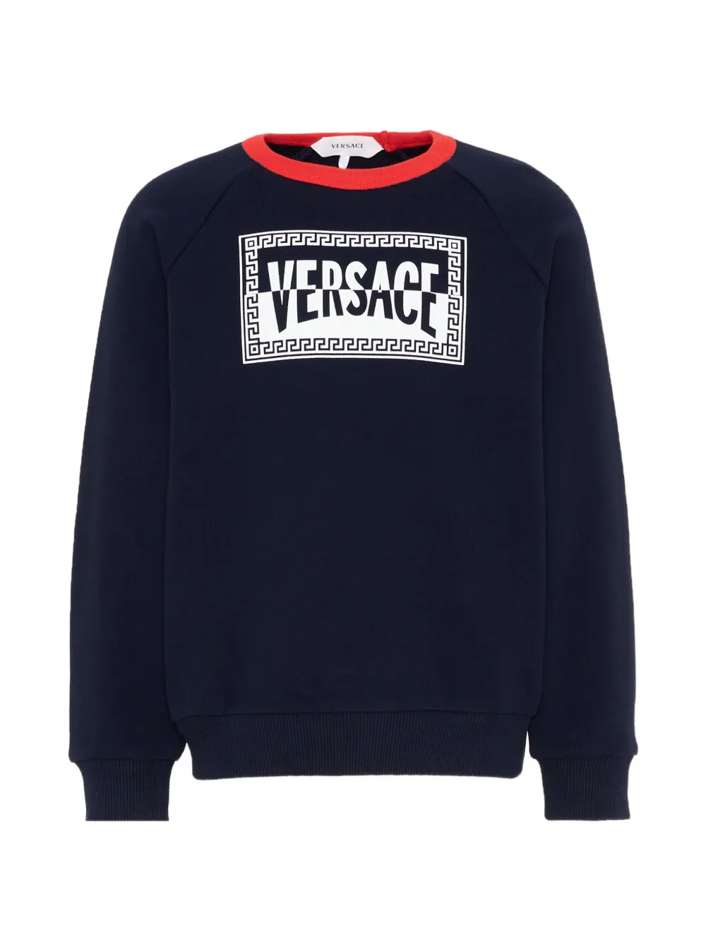 Versace Kids logo-print sweatshirt - Blu