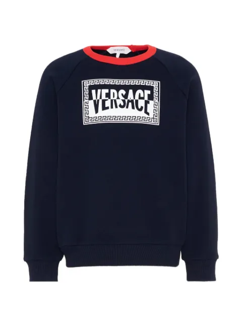 Versace Kids sudadera con logo estampado