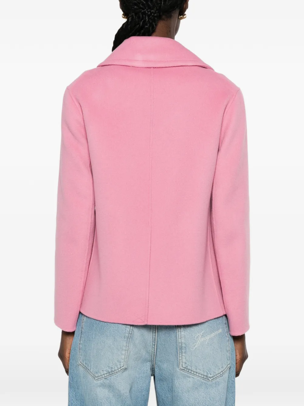 'S Max Mara Jack met gekerfde revers en knoopsluiting Roze