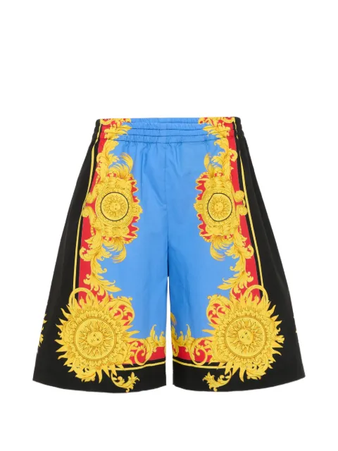 Versace Kids Barocco-print elasticated-waist shorts