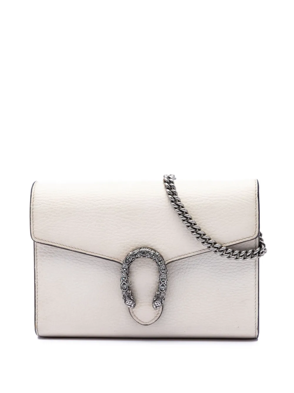 Gucci Pre-Owned 2000-2015 Calfskin Dionysus Wallet on Chain crossbody bag - Bianco