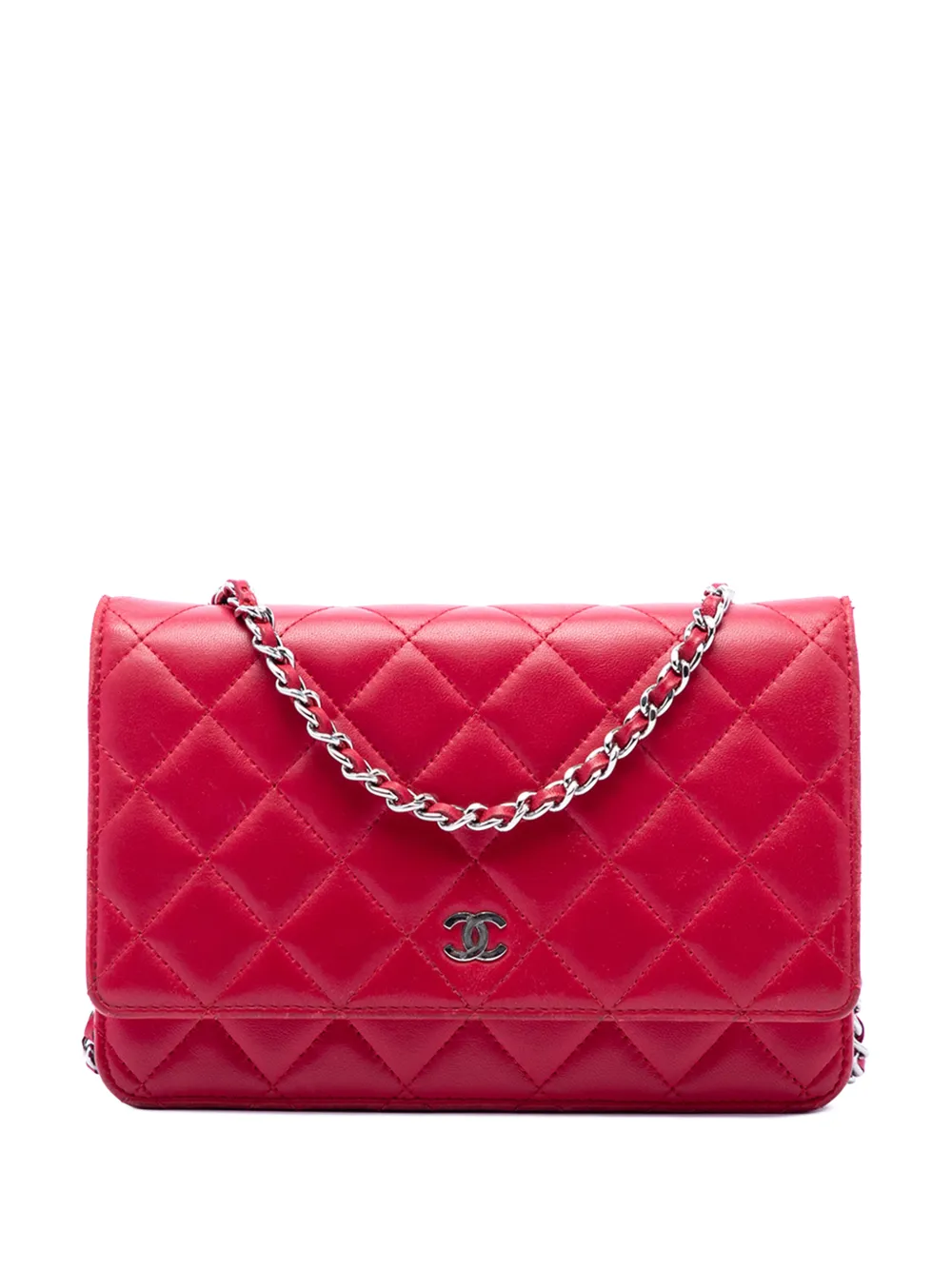 CHANEL Pre-Owned 2011 CC Quilted Lambskin Wallet on Chain crossbody bag - Rosa