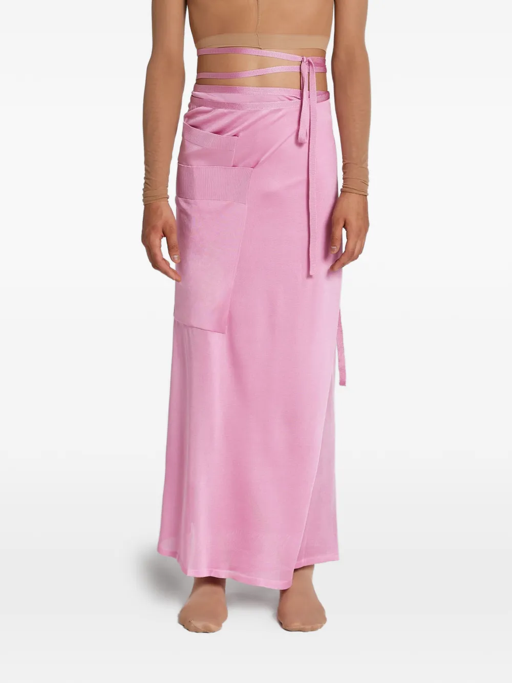 ROT The Pareo silk skirt - Rosa