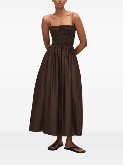 Matteau vestido midi fruncido