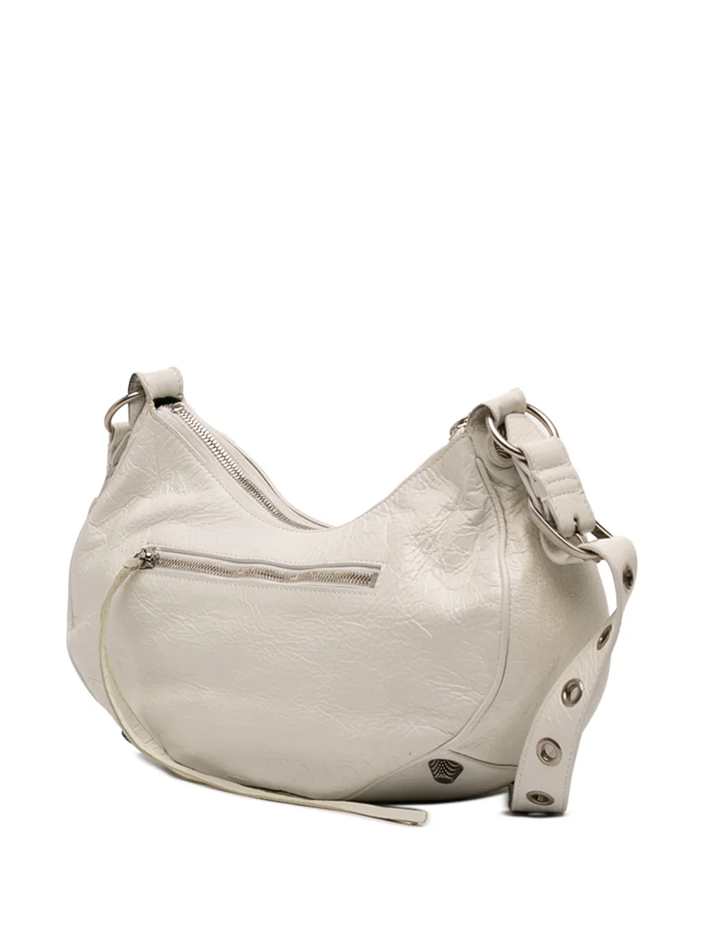 Balenciaga Pre-owned Bandolera Motocross Le Cagole Pequeño De Piel De Borrego 2022 - Blanco 