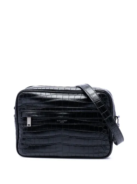 Saint Laurent Pre-Owned 2021 Crocodile Embossed Leather Camp Camera Bag crossbody bag