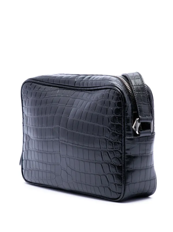 Saint Laurent Pre-Owned 2021 キャンプ クロコエンボス カメラ