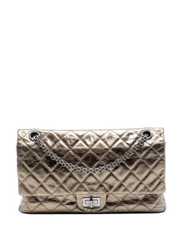 CHANEL Pre-Owned 2006-2008 マトラッセ メタリック リイシュー 2.55 