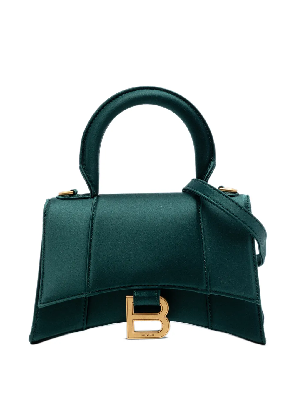 Balenciaga Pre-Owned 2011 Satin Hourglass Top Handle Bag XS satchel - Verde