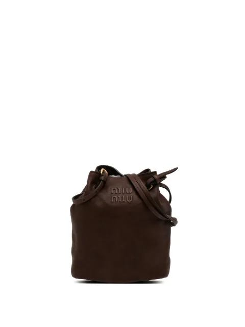Miu Miu Pre-Owned 2024 Mini Nappa Leather crossbody bag
