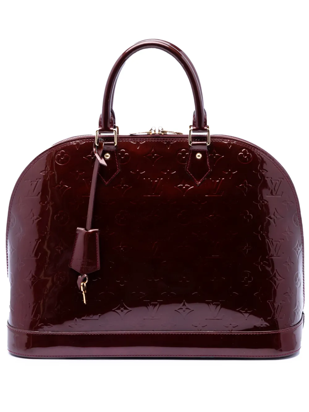 Louis Vuitton Pre-Owned 2010 Monogram Vernis Alma GM handbag - Rosso