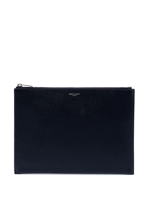 Saint Laurent Pre-Owned 2018 Grain De Poudre Zipped Tablet Holder clutch bag