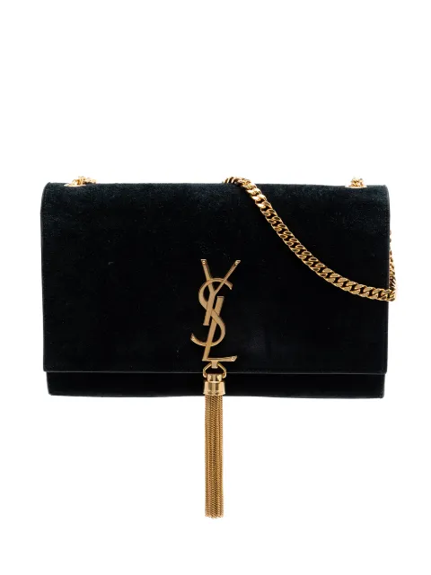Saint Laurent Pre-Owned 2017 Medium Suede Monogram Kate Tassel crossbody bag