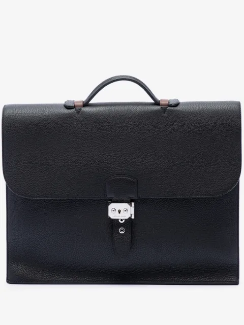 Hermès Pre-Owned 2015 Togo and Swift Sac A Depeches Verso 38 business bag
