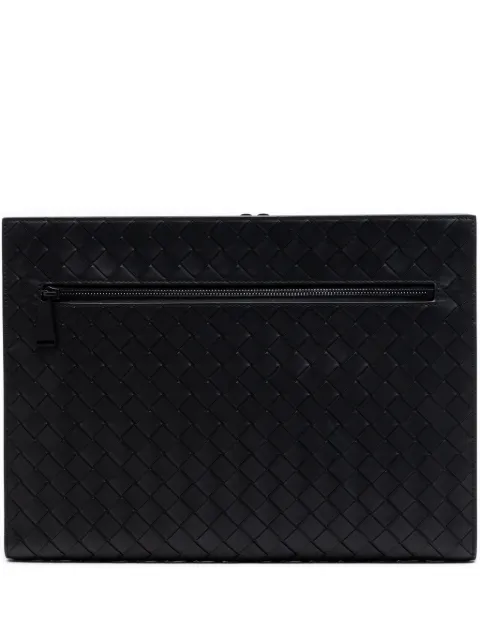 Bottega Veneta Pre-Owned 2012-2026 Calfskin Intrecciato Document Case clutch bag