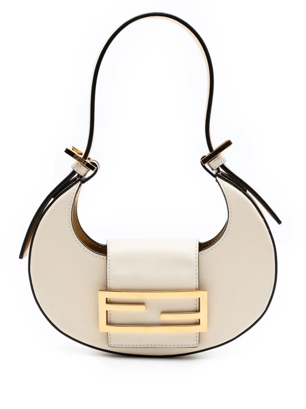 Fendi Pre-Owned 2010-2026 Mini Leather Cookie hobo bag - Weiß