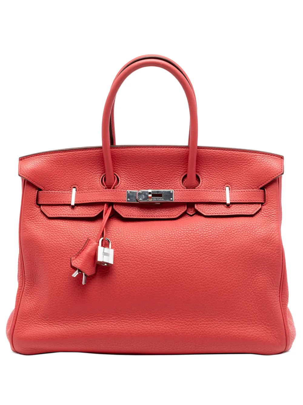 Hermès Pre-Owned 2010 Clemence Birkin Retourne 35 handbag - Rosso