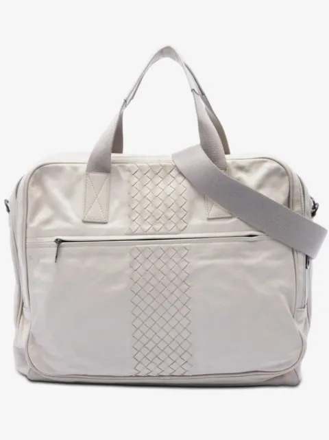 Bottega Veneta Pre-Owned maletín de piel de napacon ribete en Intrecciato 2012-2026