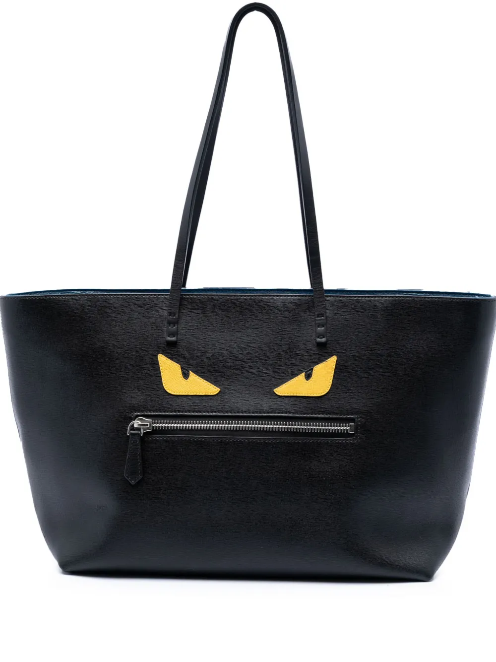 Fendi Pre-Owned 2000-2010 Leather Monster Roll tote bag - Schwarz
