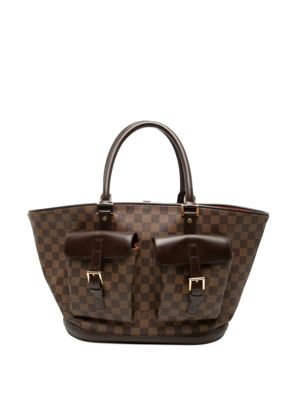 Louis Vuitton Pre-Owned 2004 Damier Ebene Manosque GM tote bag - Brown