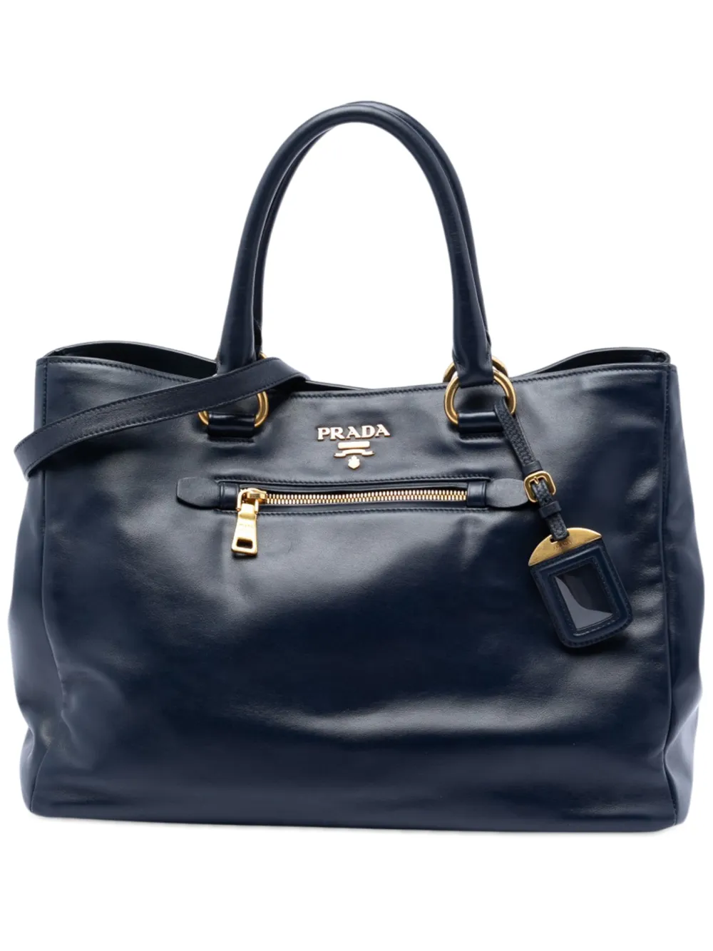 Prada Pre-Owned 2000-2013 Soft Calfskin Shopping Tote satchel - Blu
