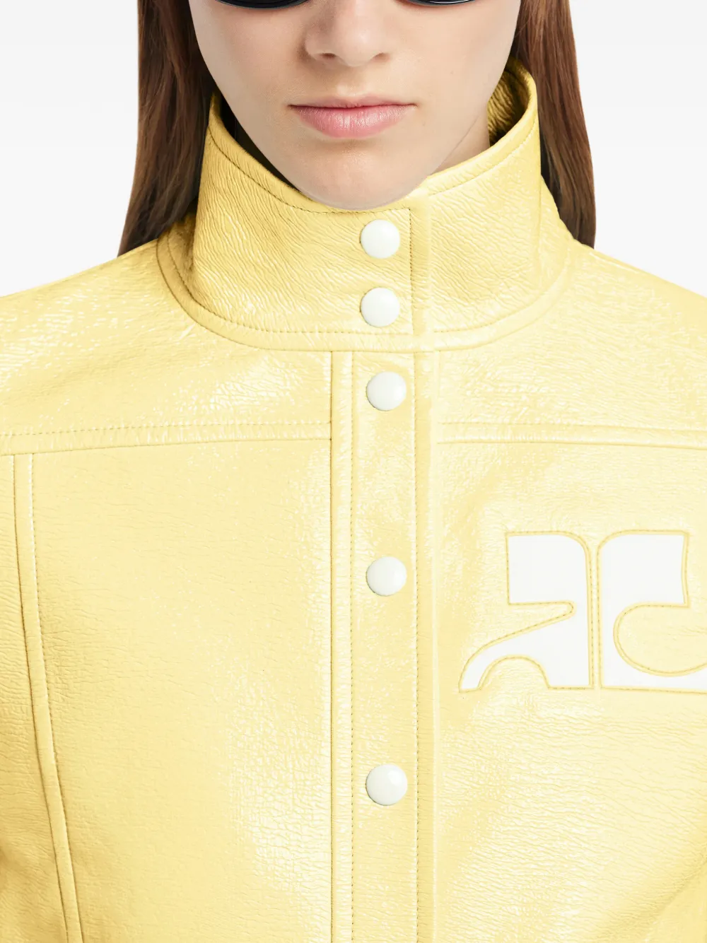 Courrèges クロップド ジャケット | イエロー | FARFETCH JP