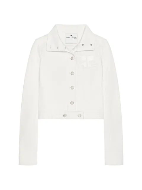 Courrèges logo-patch denim jacket