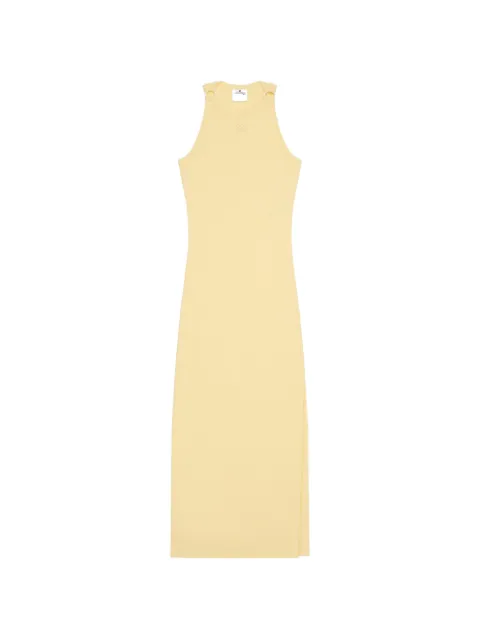Courrèges vestido midi con detalle de hebilla