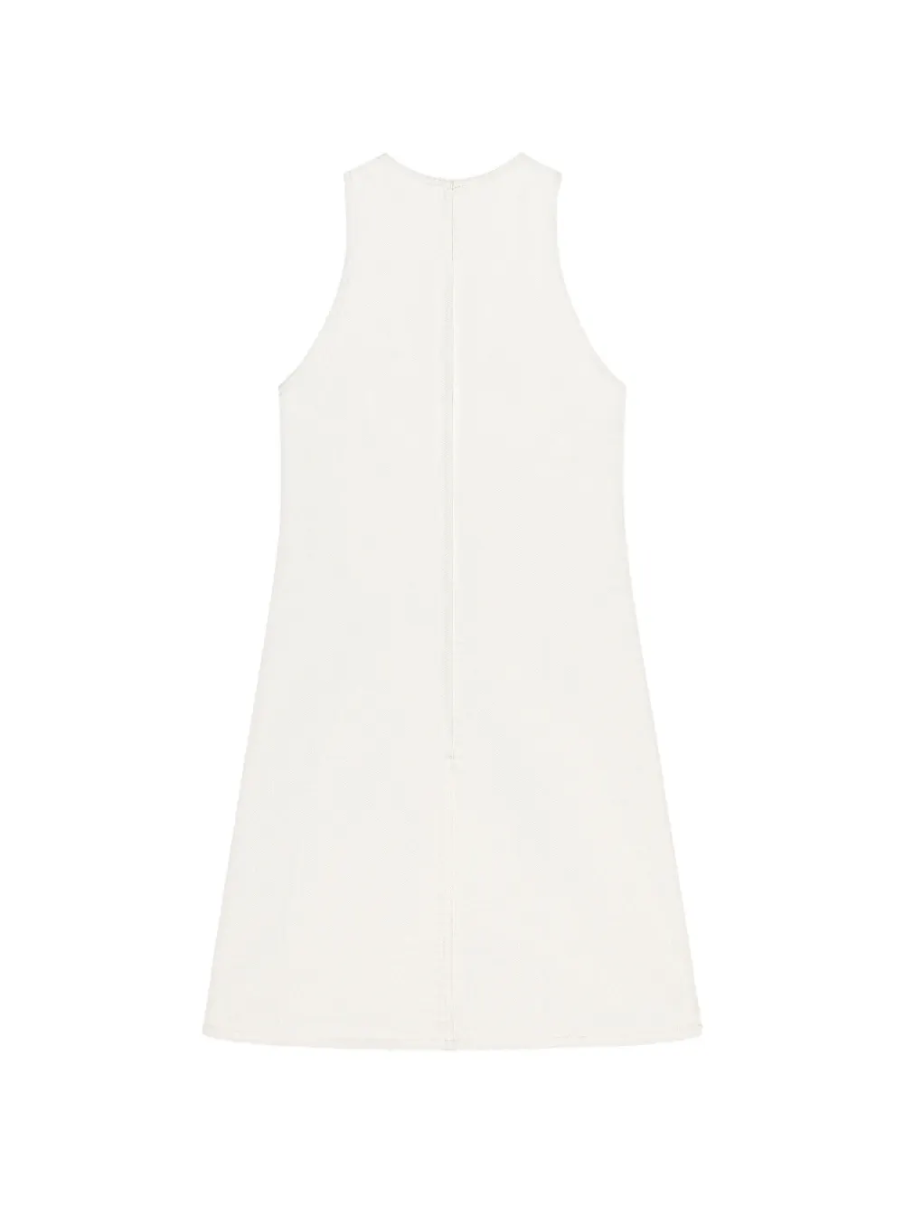 Courrèges Denim A-lijn mini-jurk Wit