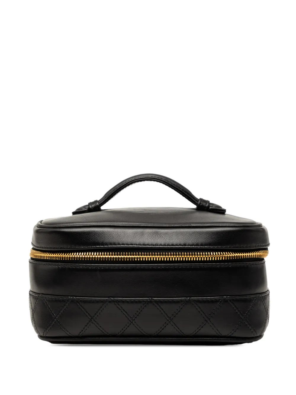 CHANEL Pre-Owned 1996-1997 CC Quilted Lambskin vanity bag - Black