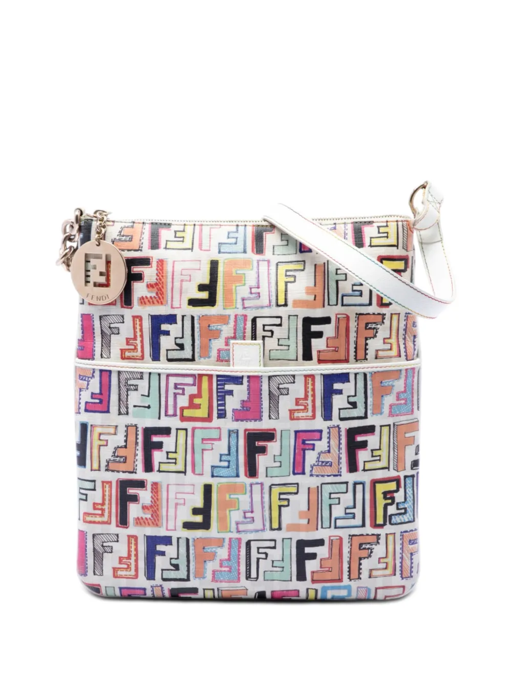 Fendi Pre-Owned 2000-2010 Multicolor Zucca Spalmati Forever crossbody bag - Multicolore