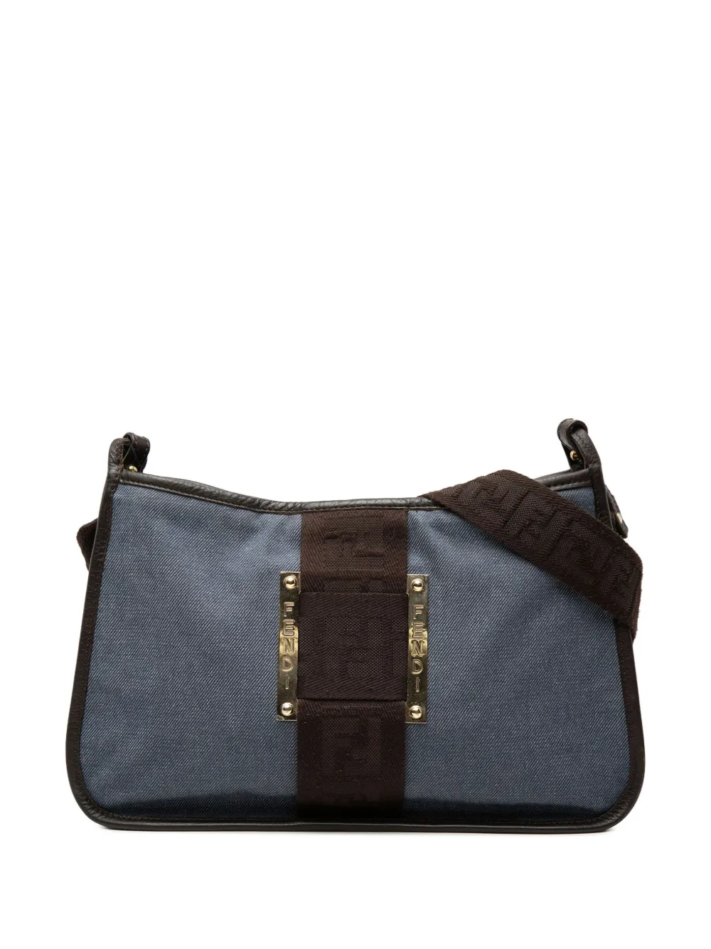 Fendi Pre-Owned 2000-2010 Denim Pochette crossbody bag - Blu