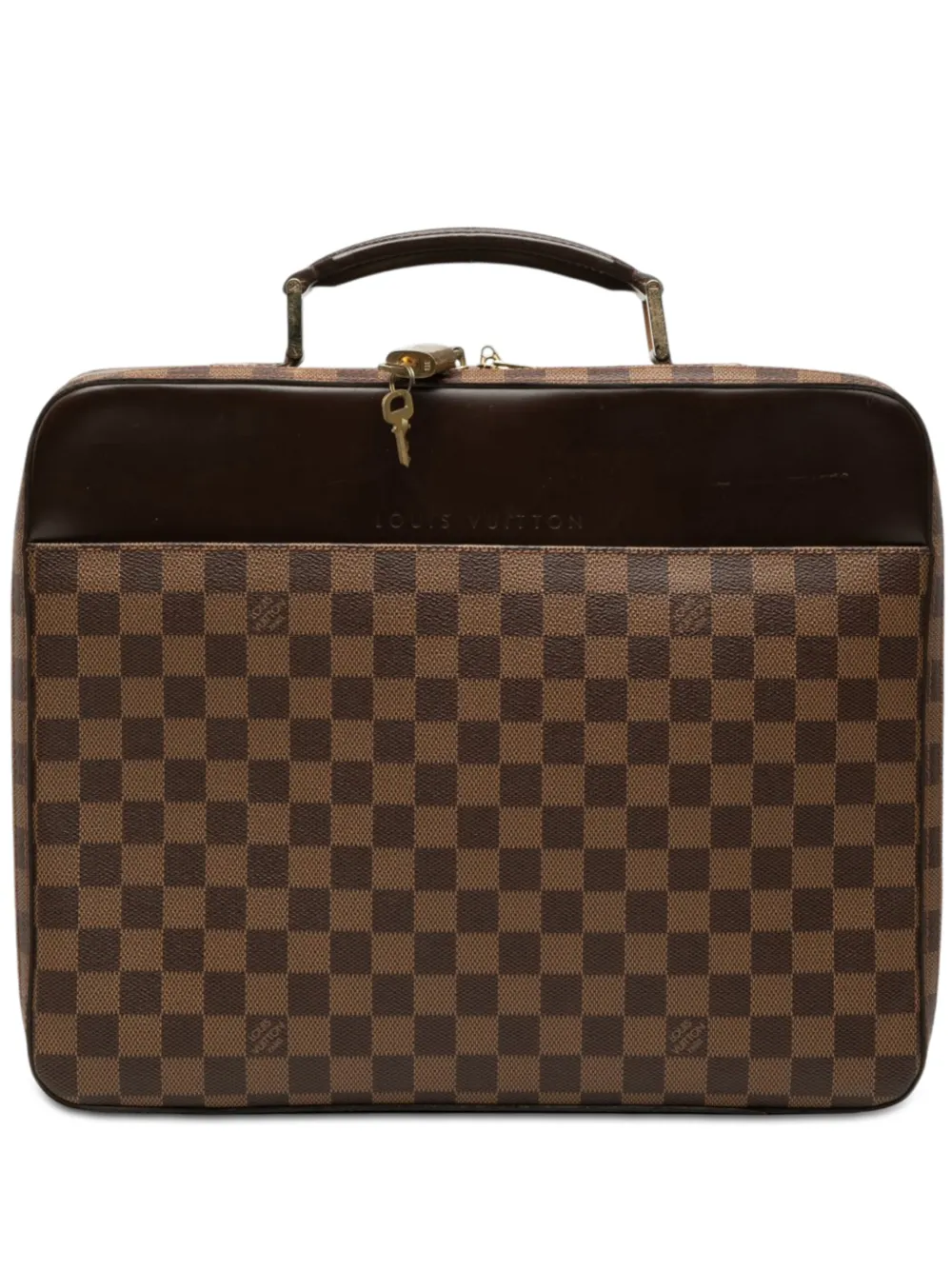 Louis Vuitton Pre-Owned 2000-2010 Damier Ebene Porte Ordinateur Sabana business bag - Braun