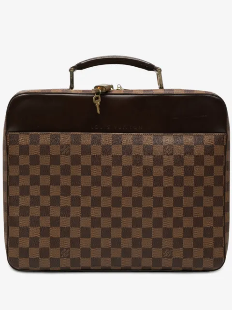 Louis Vuitton Pre-Owned 2000-2010 Damier Ebene Porte Ordinateur Sabana business bag