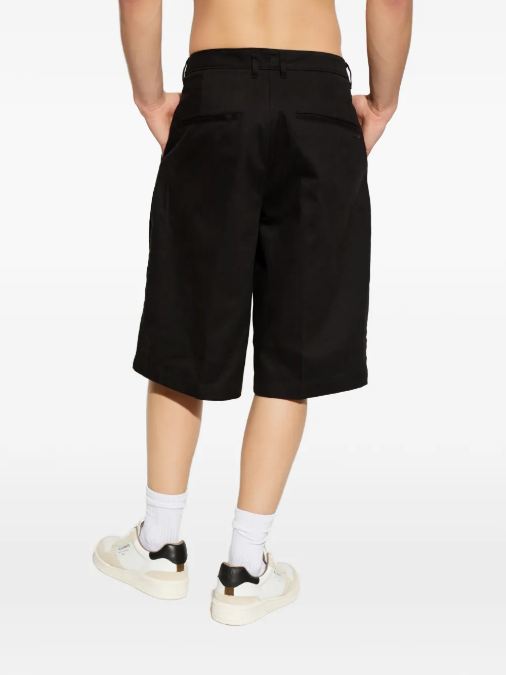 AllSaints Castro shorts met plooien Zwart