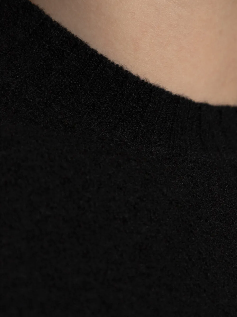 Jil Sander Trui met geribbelde afwerking Zwart