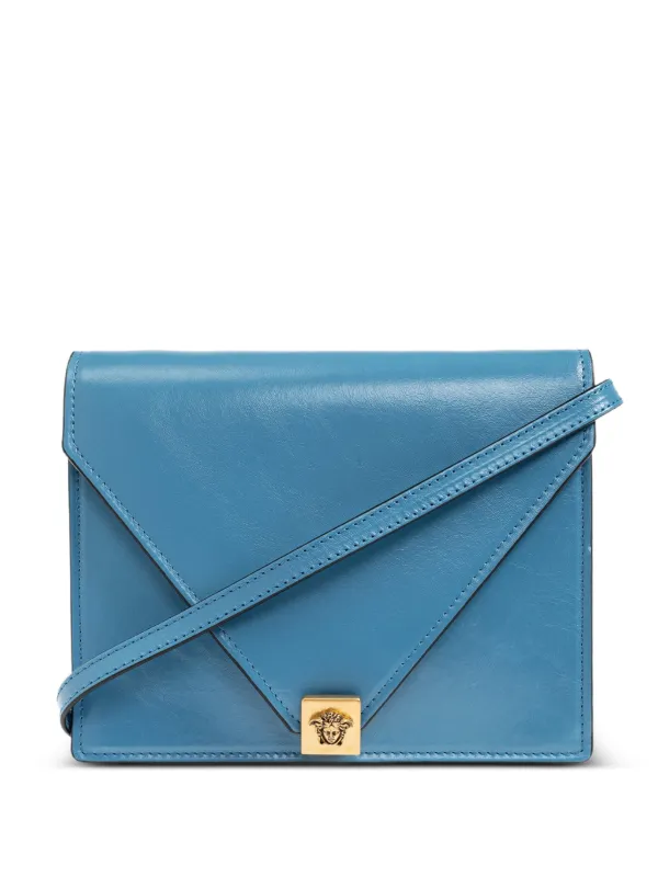 Versace Severine Leather Mini Bag in Blue