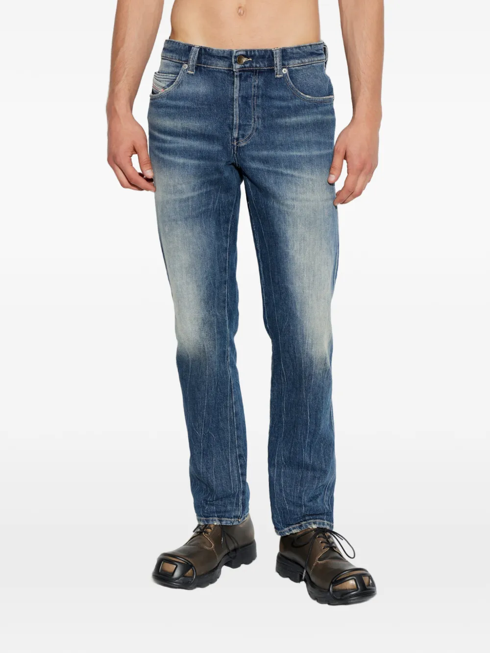 Diesel 1993 D-Vyl jeans met vervaagd effect Blauw