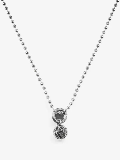 Chrome Hearts Pyramid Plus ball-pendant necklace