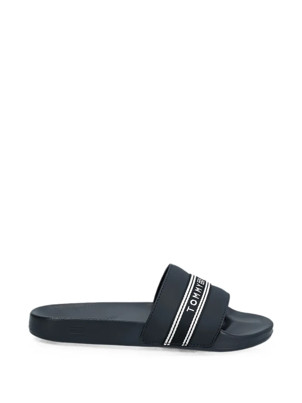 Tommy Hilfiger logo-tape webbing slides - Blu