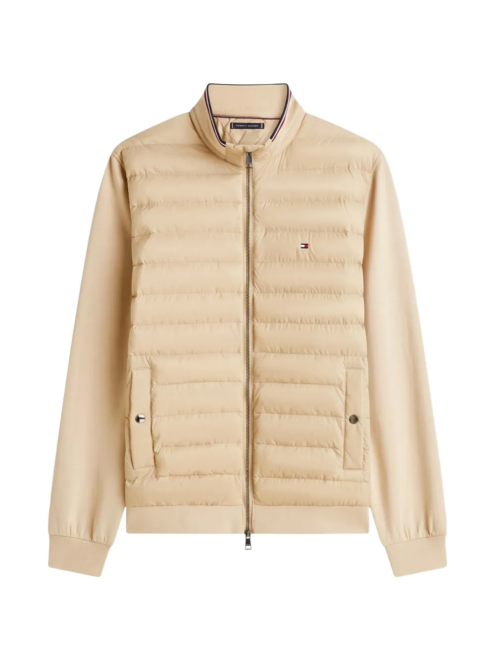Tommy Hilfiger quilted mixed-media jacket - Toni neutri