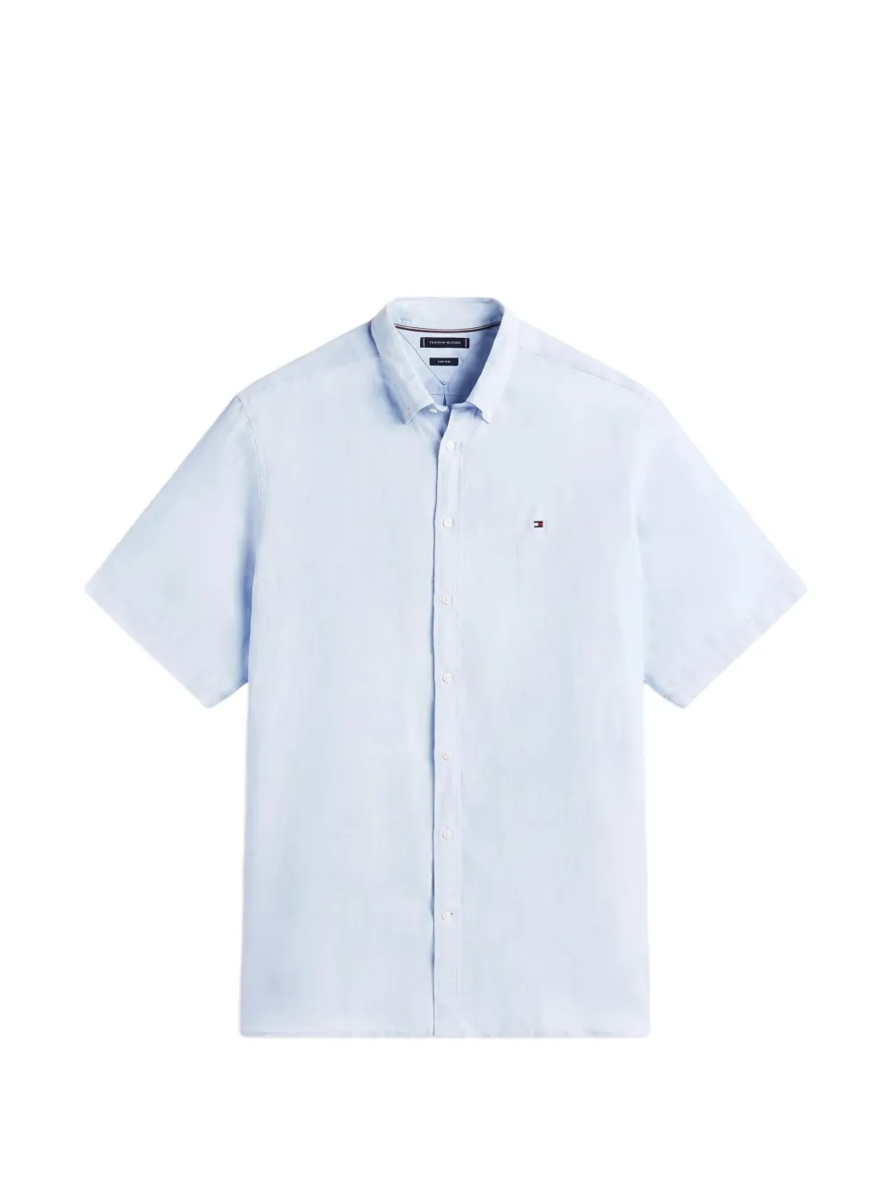 Tommy Hilfiger pigment-dyed buttoned shirt - Blau