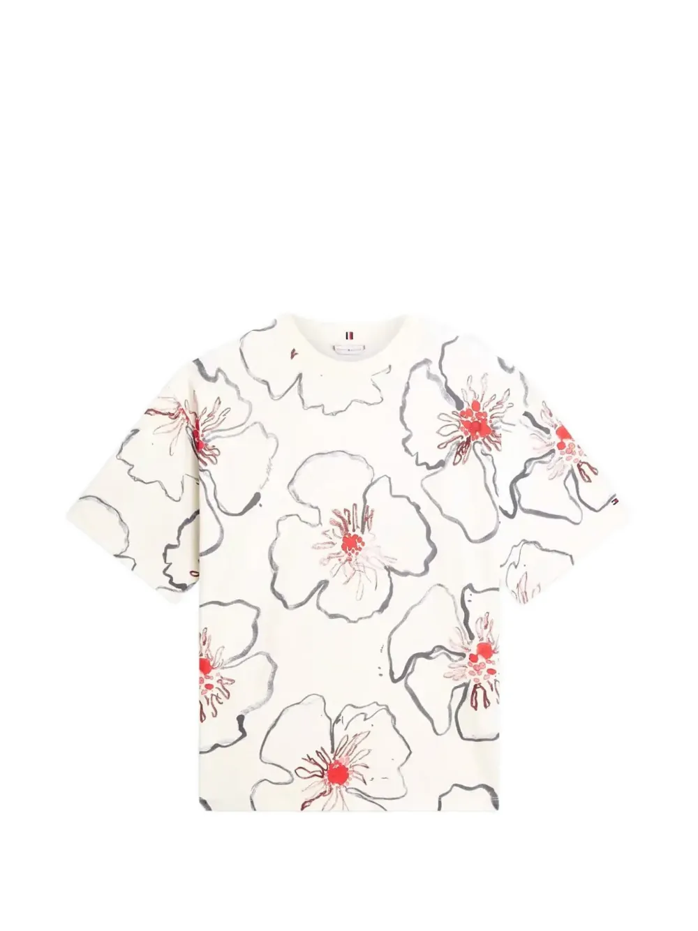 Tommy Hilfiger floral-print T-shirt - Toni neutri