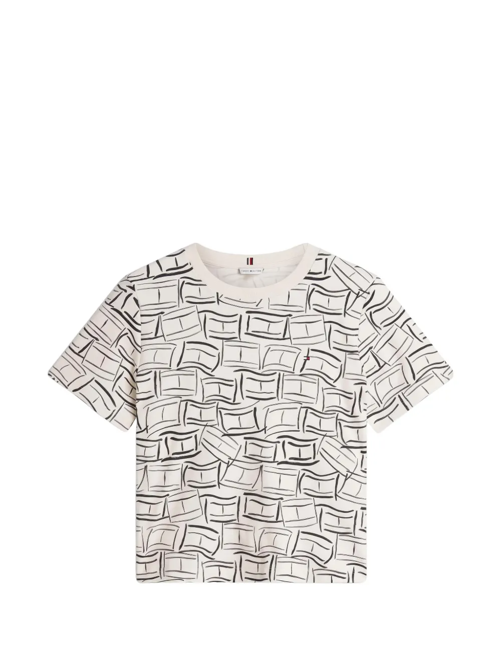 Tommy Hilfiger boxy-fit graphic-print T-shirt - Weiß