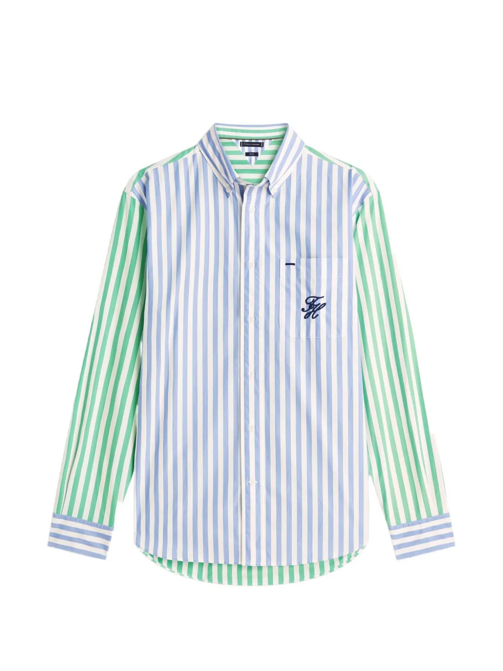 Tommy Hilfiger Camicia Papertouch a righe - Blu