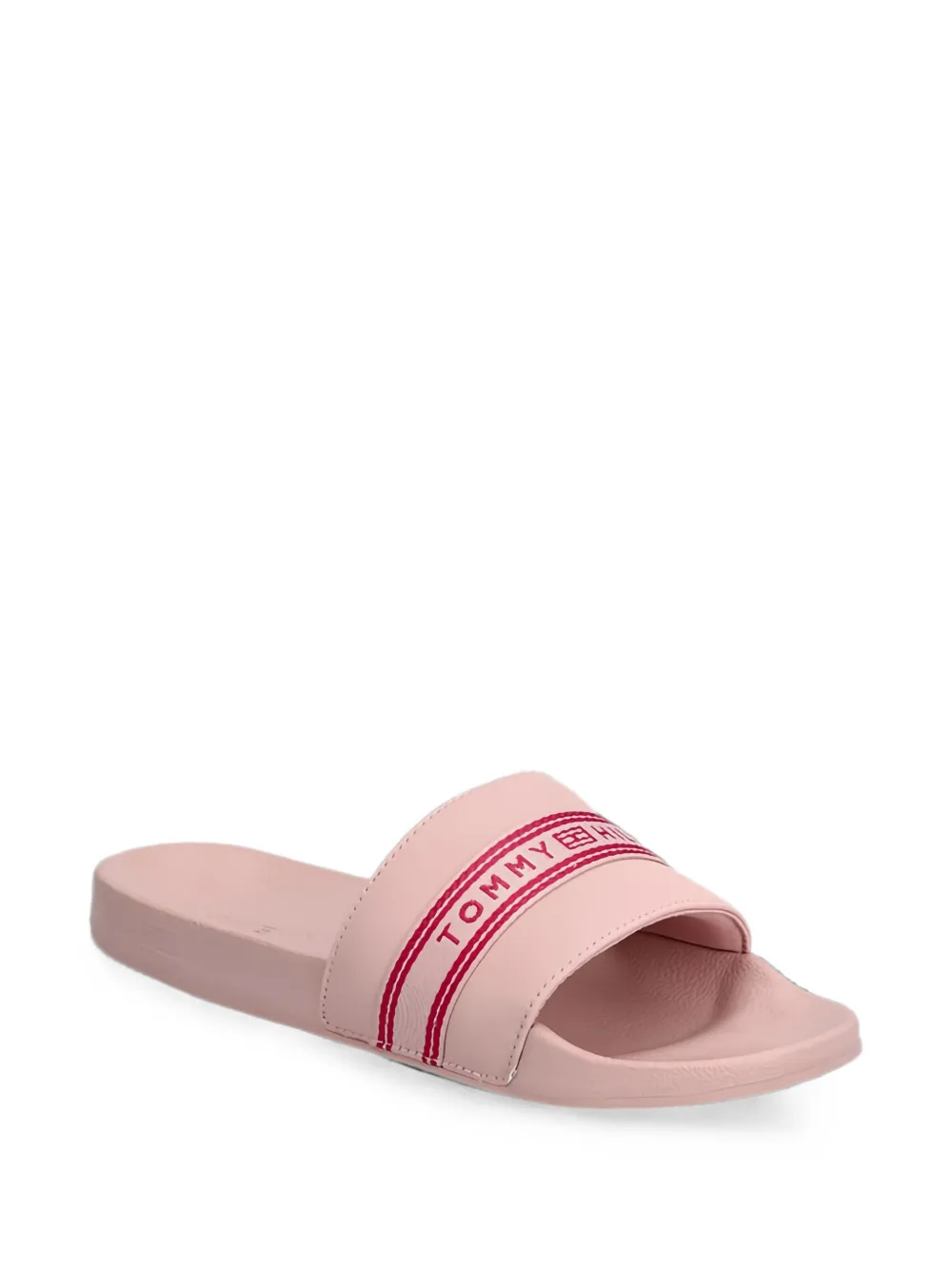 Tommy Hilfiger Slippers met logoband Roze