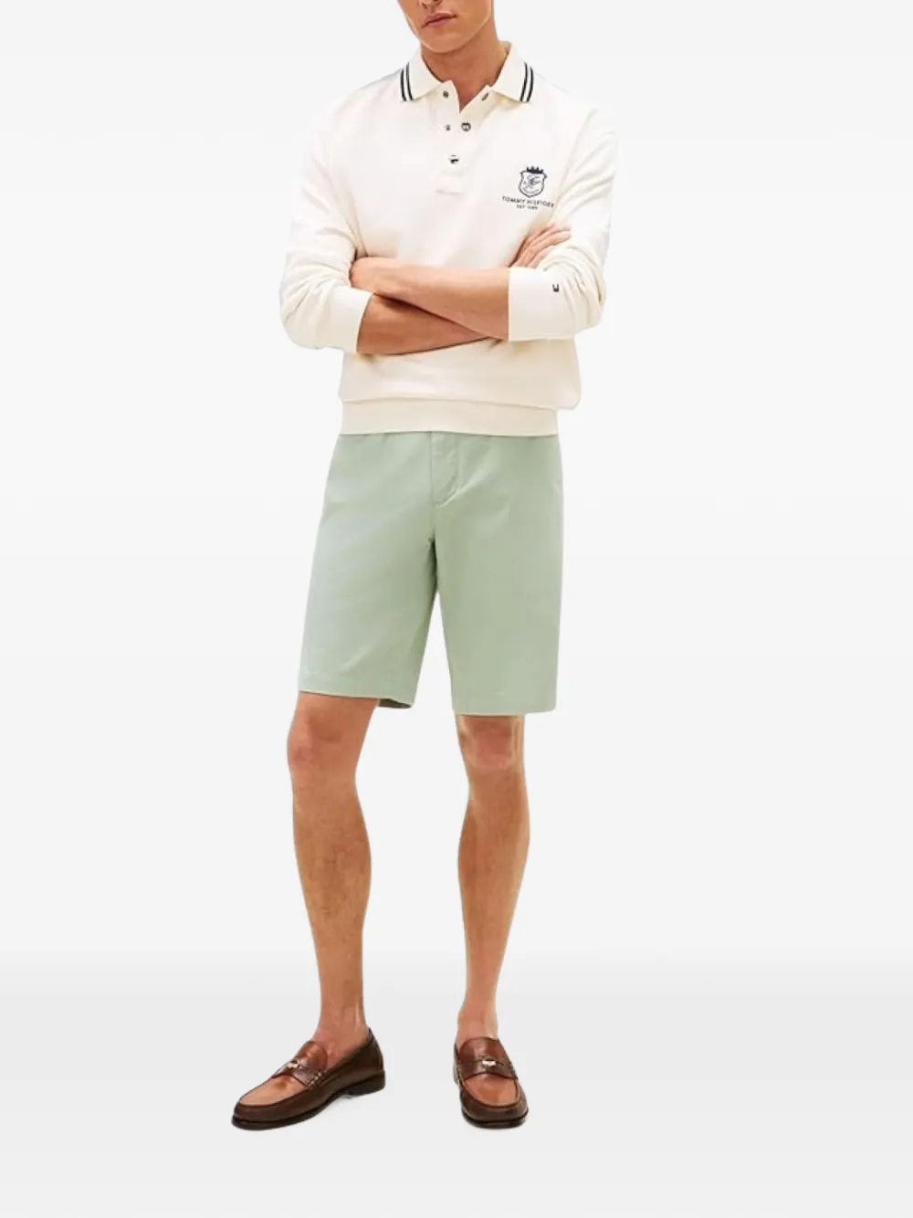 Tommy Hilfiger Denton twill shorts Groen