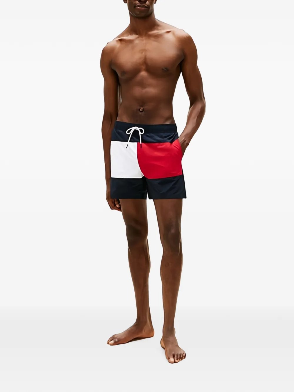 Tommy Hilfiger Zwembroek met colourblocking Blauw